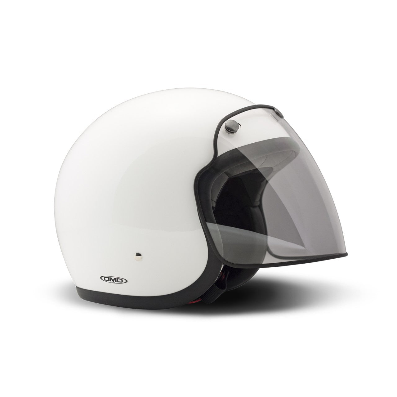 DMD Visier klar, Retro, lang, kratzfest, beschlaghemmend, Visiere Vespa, Helmo Milano Visier, Druckknopfvisier, Visier Audace, Visier für Druckknopf
