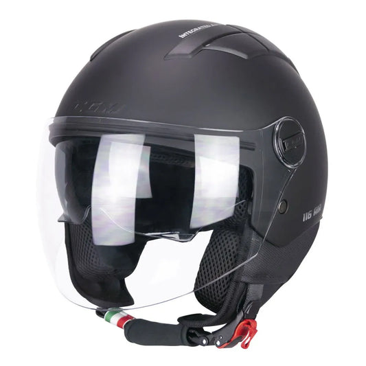 Helmet Demi Jet CGM, vespa helm, Cgm helm, günstige helme, günstige Helme mit Visier, klapphelme, graue vespa helme, roller helme günstig, vespa helm grau