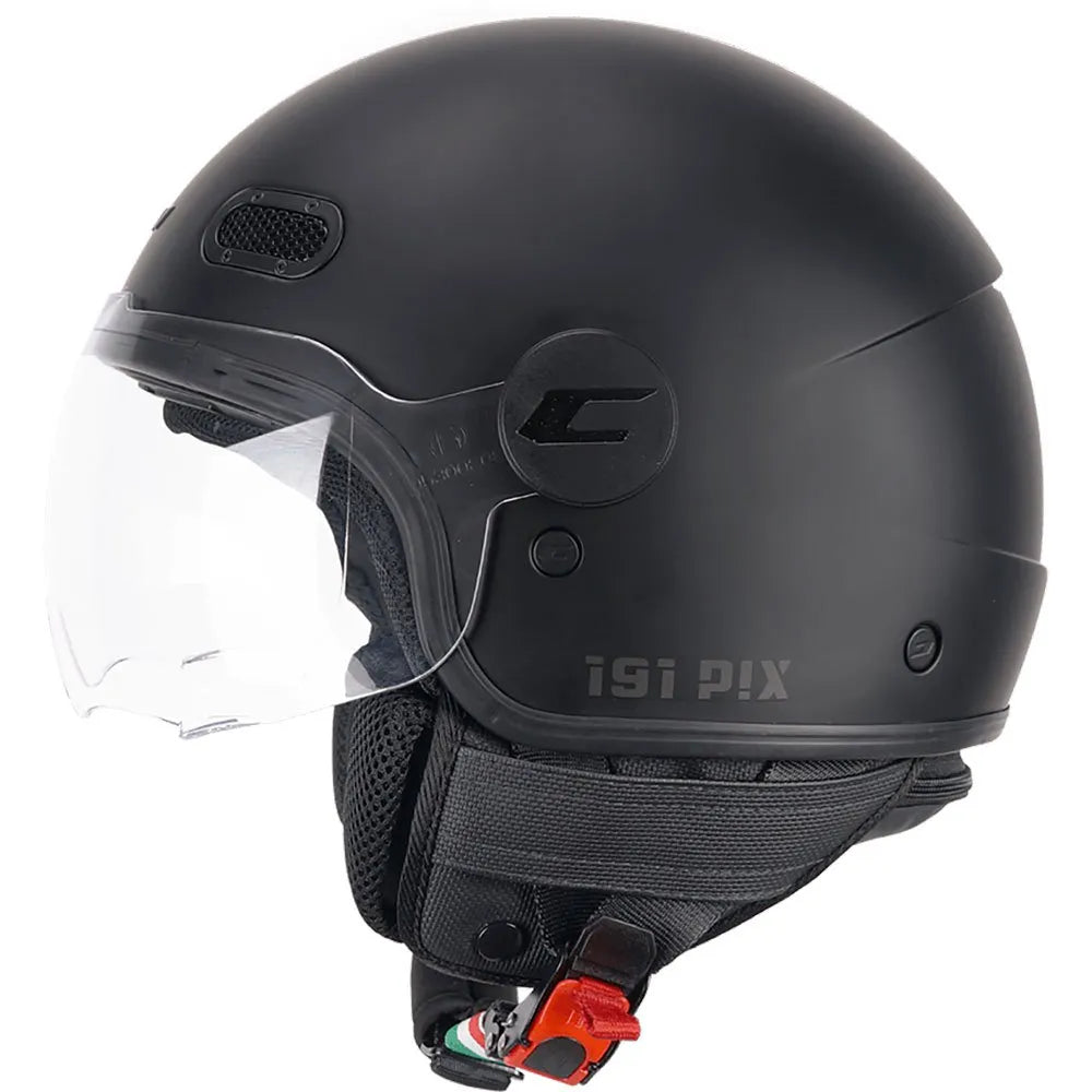 Helm Demi Jet CGM MOTO 191A PIX MONO Schwarz matt