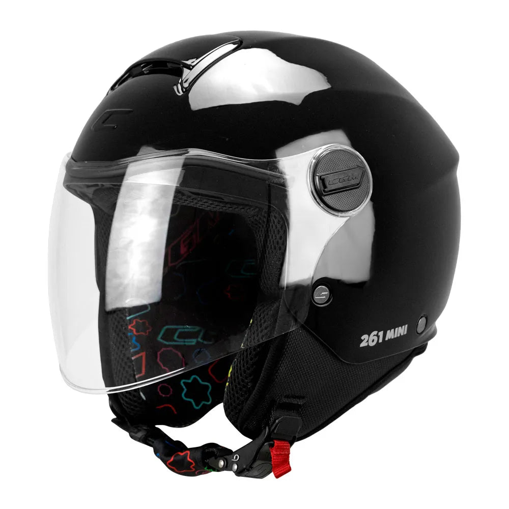 Helm Demi Jet Kinder CGM 261A MINI MONO schwarz glänzend