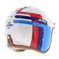 Axxis Jethelm, Hornet SV, Oldstyle, ABS, blau, glänzend, Vespa Helme, blauer Vespa Helm, Axxis Helm blau, Helm mit Sonnenvisier, Vespa Helm mit Sonnenvisier 