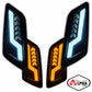 Alpha styling Blinkerset Tube, vespa Vorderlicht, Vorderlichter Vespa, Vespa special lights, Vespa special effects, Vespa Tuning, Vespa Tuning legal, Legales Vespa Tuning , Vespa tunen, Vespa Vorderlicht mit special effect, Vespa Vorderlicht moving lights