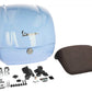 Top Case Kit Vespa (incl. Halteplatte), 36 l, blau, Top Case hellblau, hellblaues Top case Vespa, Vespa Top Case hellblau, hellblaues Vespa Top Case Set