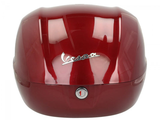 Top Case Vespa, 32 l, rot must, Vespa Top Case rot, Vespa Top Cases Rot glanz, Top case glänzend