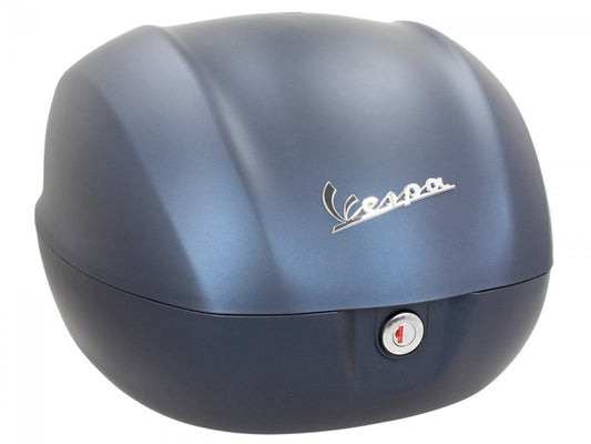 Top Case Vespa, 32 l, blau matt, vespa Top Case blau, blaues Vespa Top Case, Top Case Vespa, Vespa Top case blau matt