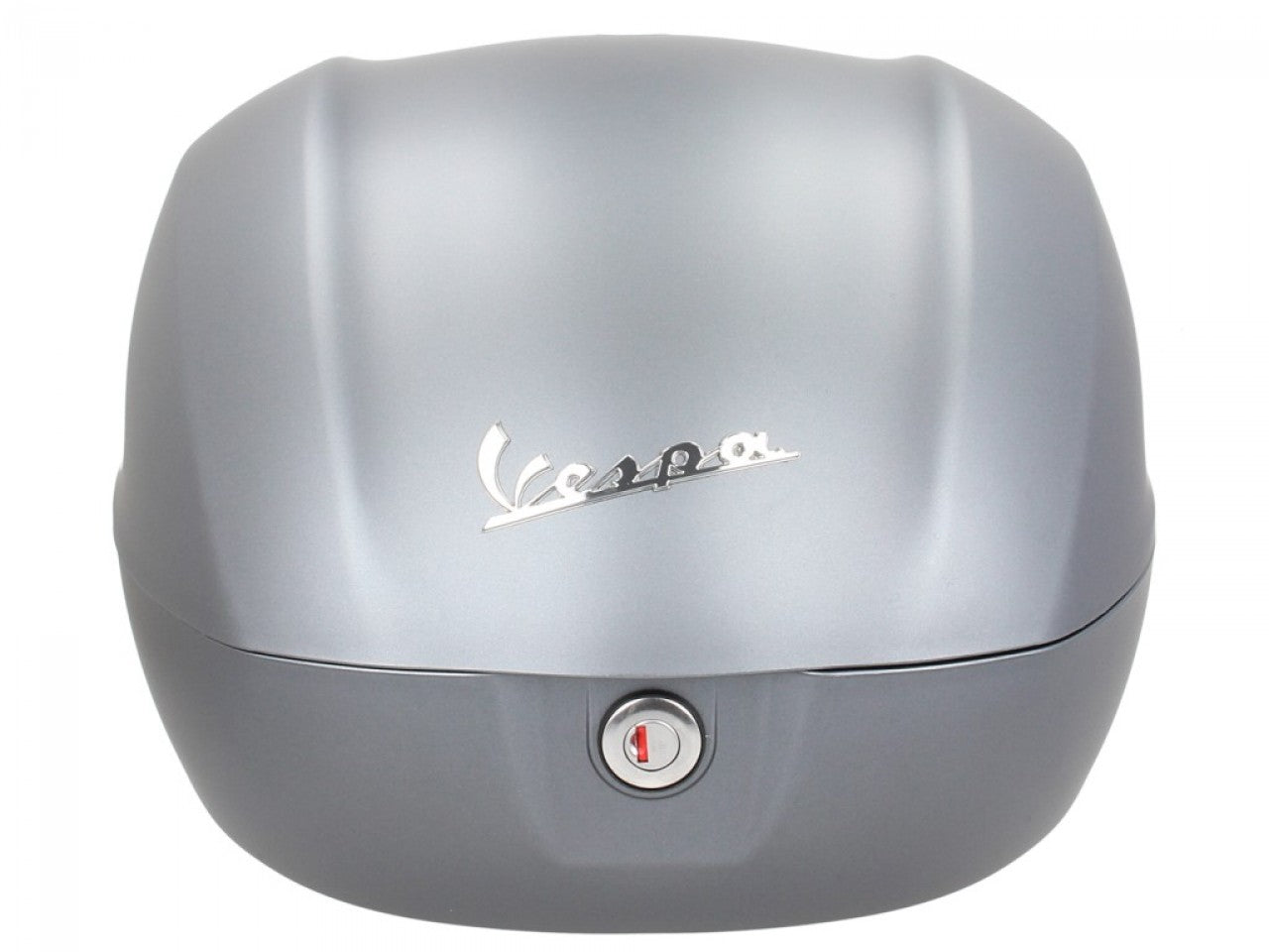 Top Case Vespa, 32 l, grau titanium, Vespa Top Case grau, graues Vespa Top Case, Vespa Top Case silber, Vespa Gepäck, Vespa Gransportmöglichkeiten