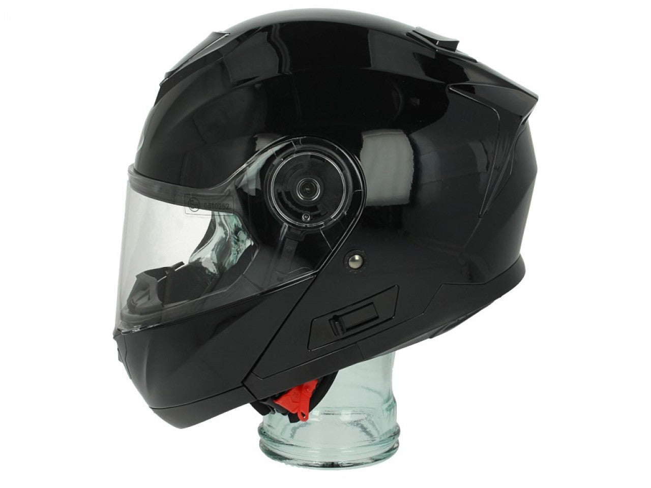 Shiro Klapphelm, SH507, ABS, schwarz, glänzend, günstige Klapphelme, Klapphelm, Vespa Klapphelm, Klapphelm Motorrad, Klapphelm mit Visier, schwarzer klapphelm