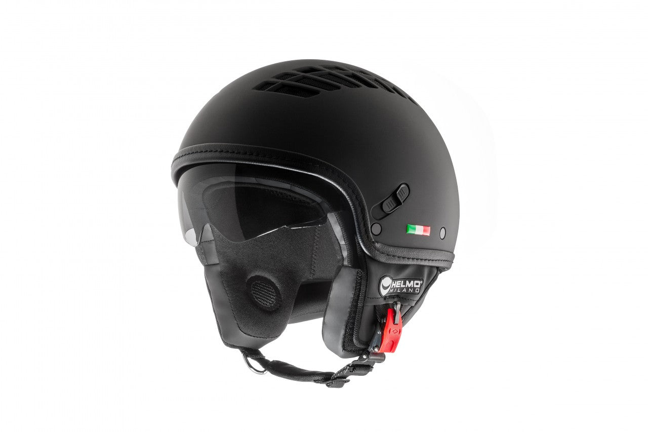 Helmo Milano Demi Jet, ViaColVento, schwarz, matt, Helmo Milano Helm schwarz günstig,Helmo Milano Demi Jet, ViaColVento, schwarz Helmo Milano Helm mit Sonnenblende, Helm mit Sonnenblende, Vespa Helm mit Sonnenblende, Helmo Milano Helm Belüftung, Vespa Helm mit Belüftung, schwarzer Helmo Milano Helm 