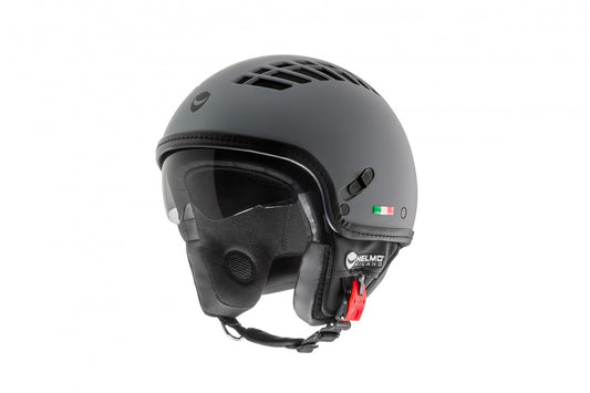 Helmo Milano Demi Jet, ViaColVento, grau, matt, Helmo Milano Helm grau günstig, Helmo Milano Demi Jet, ViaColVento, grau Helmo Milano Helm mit Sonnenblende, Helm mit Sonnenblende, Vespa Helm mit Sonnenblende, Helmo Milano Helm Belüftung, Vespa Helm mit Belüftung, grau Helmo Milano Helm