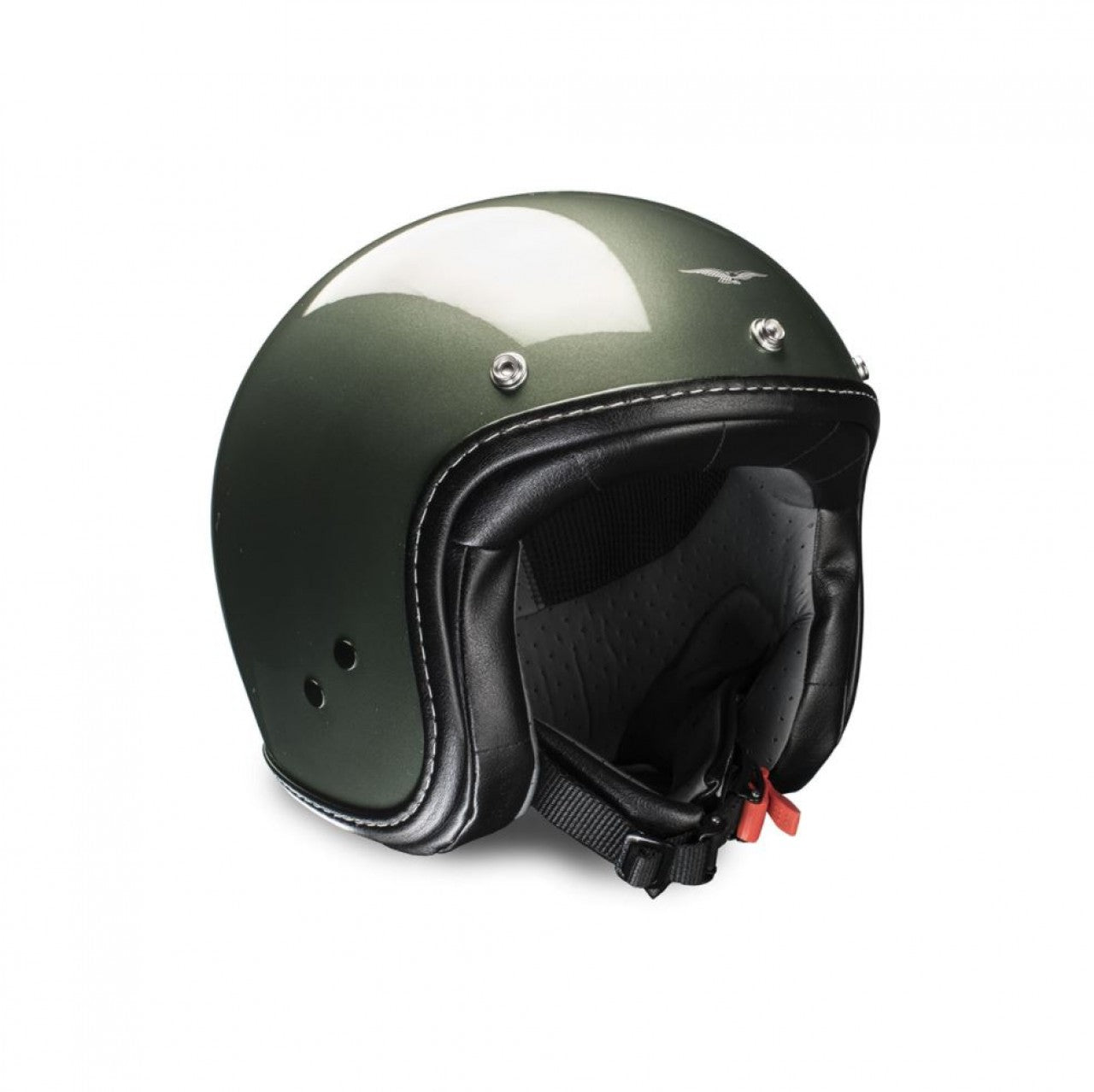 Moto Guzzi Jethelm, Decal, ABS, grün, glänzend, Moto Guzzi helm grün