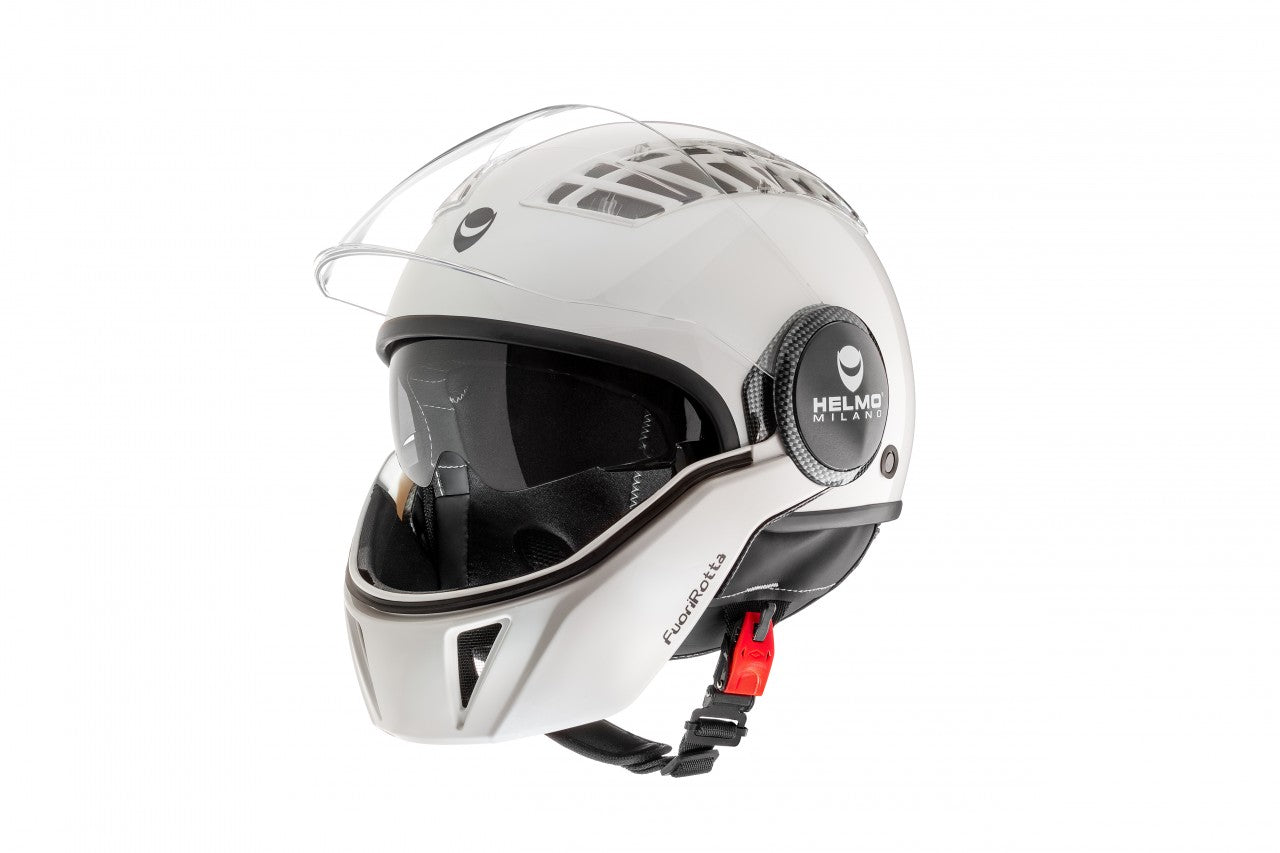 Helmo Milano Full Jethelm, FuoriRotta, weiß, Helmo Milano Volljethelm , Volljethelme weiß, weiße Volljethelme, Helmo Milano Helm mit Sonnenblende, Helmo Milano Helm mit langem Visier, Helmo Milano Helm mit zwei Visieren