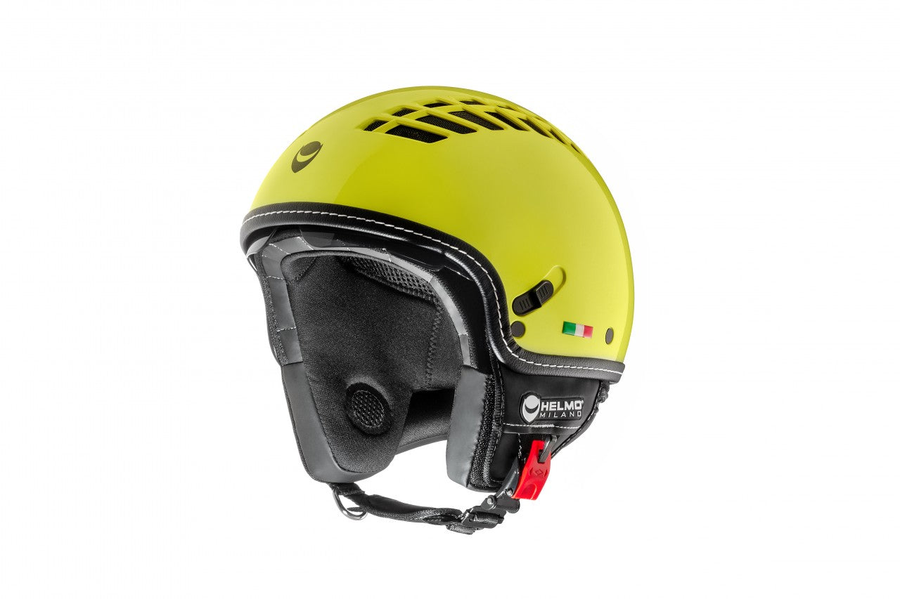 Helmo Milano Helm gelb, Helmo Milano Demi Jet, ViaColVento, gelb Helmo Milano Helm mit Sonnenblende, Helm mit Sonnenblende, Vespa Helm mit Sonnenblende, Helmo Milano Helm Belüftung, Vespa Helm mit Belüftung, gelb Helmo Milano Helm