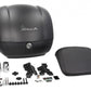 Top Case Kit Vespa (incl. Halteplatte), 36 l, schwarz matt, schwarzes Top Case Set Vespa, Vespa Top case Set, Vespa Top Case schwarz matt