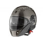 Helmo Milano Full Jethelm, FuoriRotta, grau, Helmo Milano Volljethelm , Volljethelme graue, garue Volljethelme, Helmo Milano Helm mit Sonnenblende, Helmo Milano Helm mit langem Visier, Helmo Milano Helm mit zwei Visieren