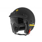 Helmo Milano Jethelm, FuoriPorta, schwarz, gelb, matt, Helmo Milano Helme mit Sonnenblende, Helmo Milano Helm schwarz/gelb, schwarz gelber Helmo Milano Helm, Helmo Milano Fuori Porta