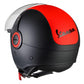 Vespa Jethelm, VJ, Fluo, ABS, rot, fluoreszierend ,ECE 22.05 Vespa Helme, Vespa Helmet, Vespa Schutzkleidung, Helmo Milano Helme, Helmo Milano Helmet, Rollerhelme, Vespahelme, Rollerhelme ECE 22.05, Vespa helm wiesbaden, Vespa Helm Hessen, Vespa Geschäft Hessen, neuste Vespa Helme, besten Vespa Helme