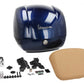 Top Case Kit Vespa (incl. Halteplatte), blau, vespa Top Case dunkelblau, Top Case Vespa Set, Vespa Top Case set dunkelblau glanz