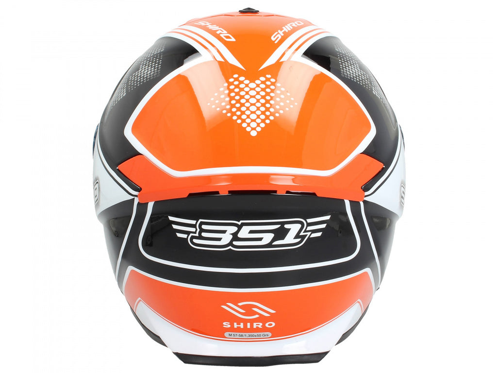 Shiro Integralhelm, SH351, F4, rot, günstige Integralhelme, roter Integralhelm