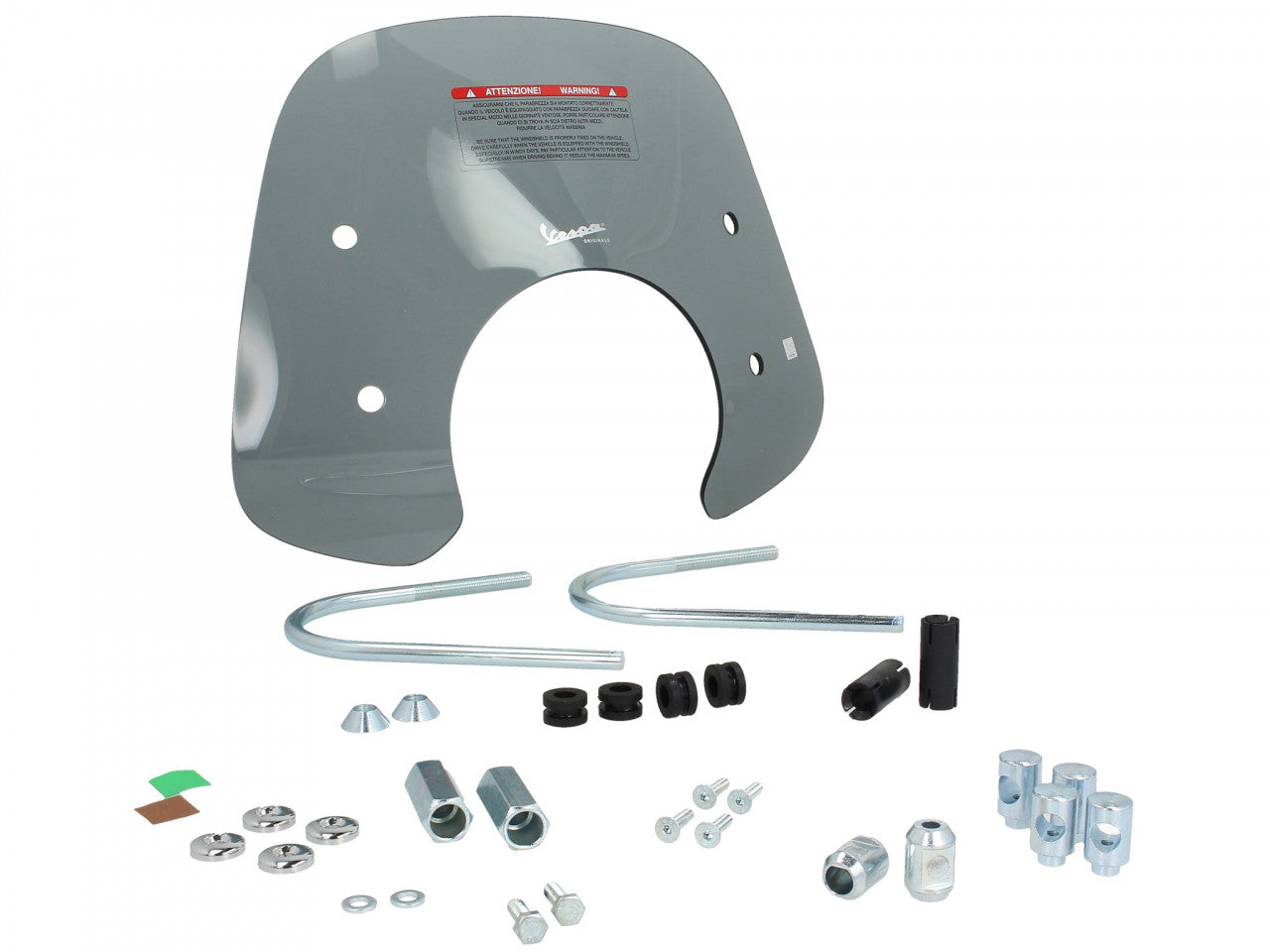 Windschutzscheibe klein mit Halterung, getönt, Windschutzscheibe Vespa, vespa Witterungsschutz, Windschutz, Wetterschutz vespa, vespa regenschutz, Vespa Sonnenschutz, vespa bei allen Witterungen, vespa Windschutzscheibe klar, Windschutzscheibe klein mit Halterung, klar, Windschutzscheibe klein mit Halterung, Windschutzscheibe klein mit Halterung, 420x320 mm, getönt