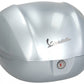 Top Case Vespa, 32 l, grau metallic, Vespa Top Case grau, graues Vespa Top Case, Vespa Top Case silber, Vespa Gepäck, Vespa Gransportmöglichkeiten