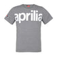 Aprilia T-Shirt, Aprilia Bekleidung, Aprilia graues T-Shirt, Sommerbekleidung Vespa, Sommerbekleidung Aprilia, Accessoires Aprilia, Geschekideen Aprilia, Geschenkideen Vespa