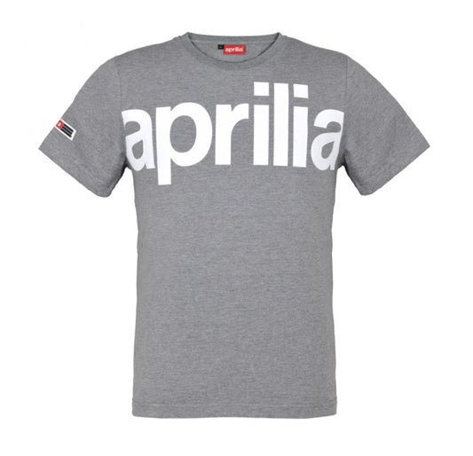 Aprilia T-Shirt, Aprilia Bekleidung, Aprilia graues T-Shirt, Sommerbekleidung Vespa, Sommerbekleidung Aprilia, Accessoires Aprilia, Geschekideen Aprilia, Geschenkideen Vespa