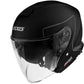 Axxis Jethelm, Mirage SV, Solid, ABS, schwarz, Helm mit zwei Visieren, Vespa Helm mit zwei visieren, schwarzer Vespa Helm, schwarzer Axxis Helm, Axxis Helm Solid, Vespa racing Helme, Axxis racing Helme, günstige Vespa helme