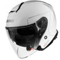 Axxis Jethelm, Mirage SV, Solid, ABS, weiß, Helm mit zwei Visieren, Vespa Helm mit zwei visieren, weißer Vespa Helm, weißer Axxis Helm, Axxis Helm Solid, Vespa racing Helme, Axxis racing Helme, günstige Vespa helme