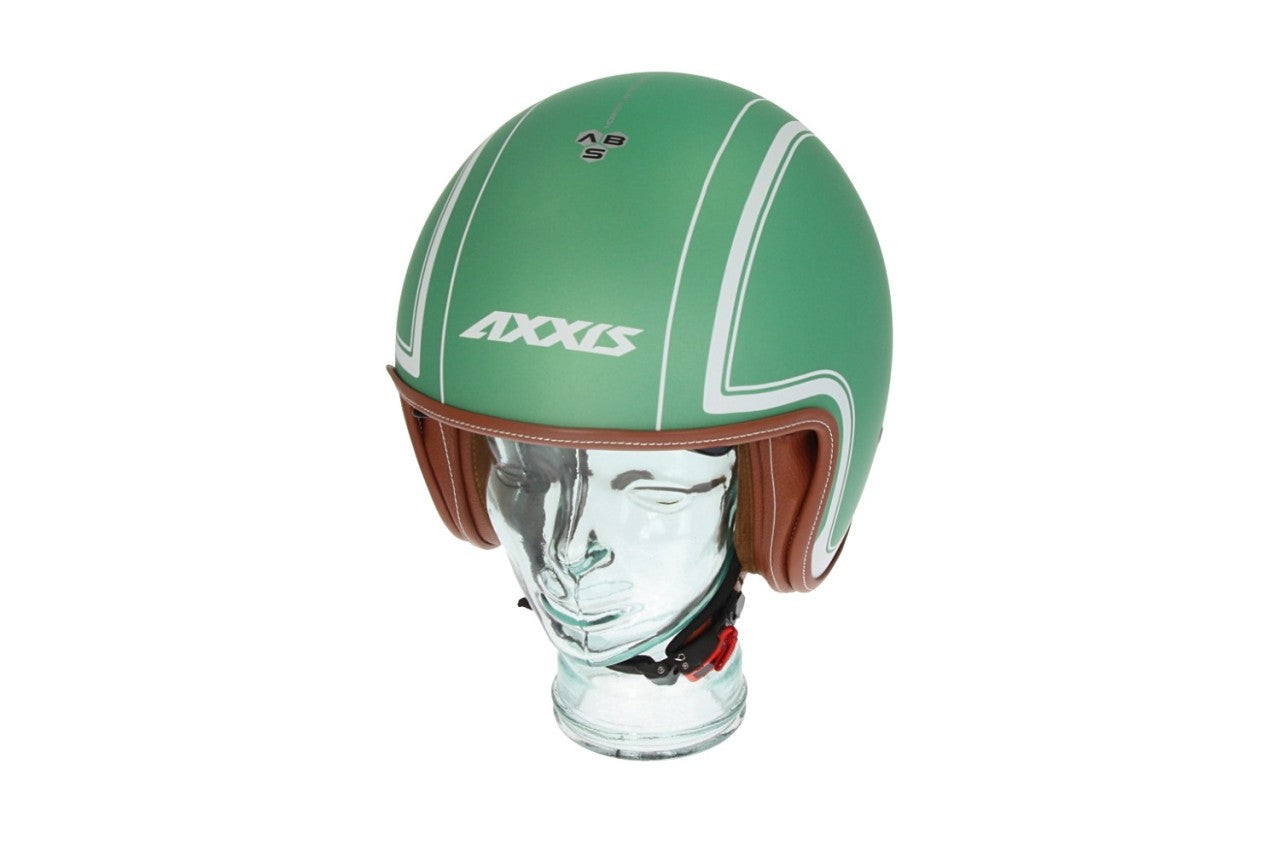 Axxis Jethelm, Hornet SV, Royal, grün, matt, Axxis Helme günstig, Günstige Vespa Helme, Motorradhelme, Grüne Vespahelme