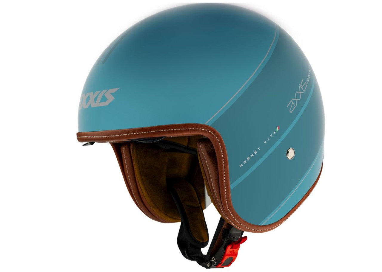 Axxis Jethelm, Hornet SV, Vita, blau, matt,günstige Axxishelme, Rollerhelme, Vespa Helm, Blaue günstige Rollerhelm