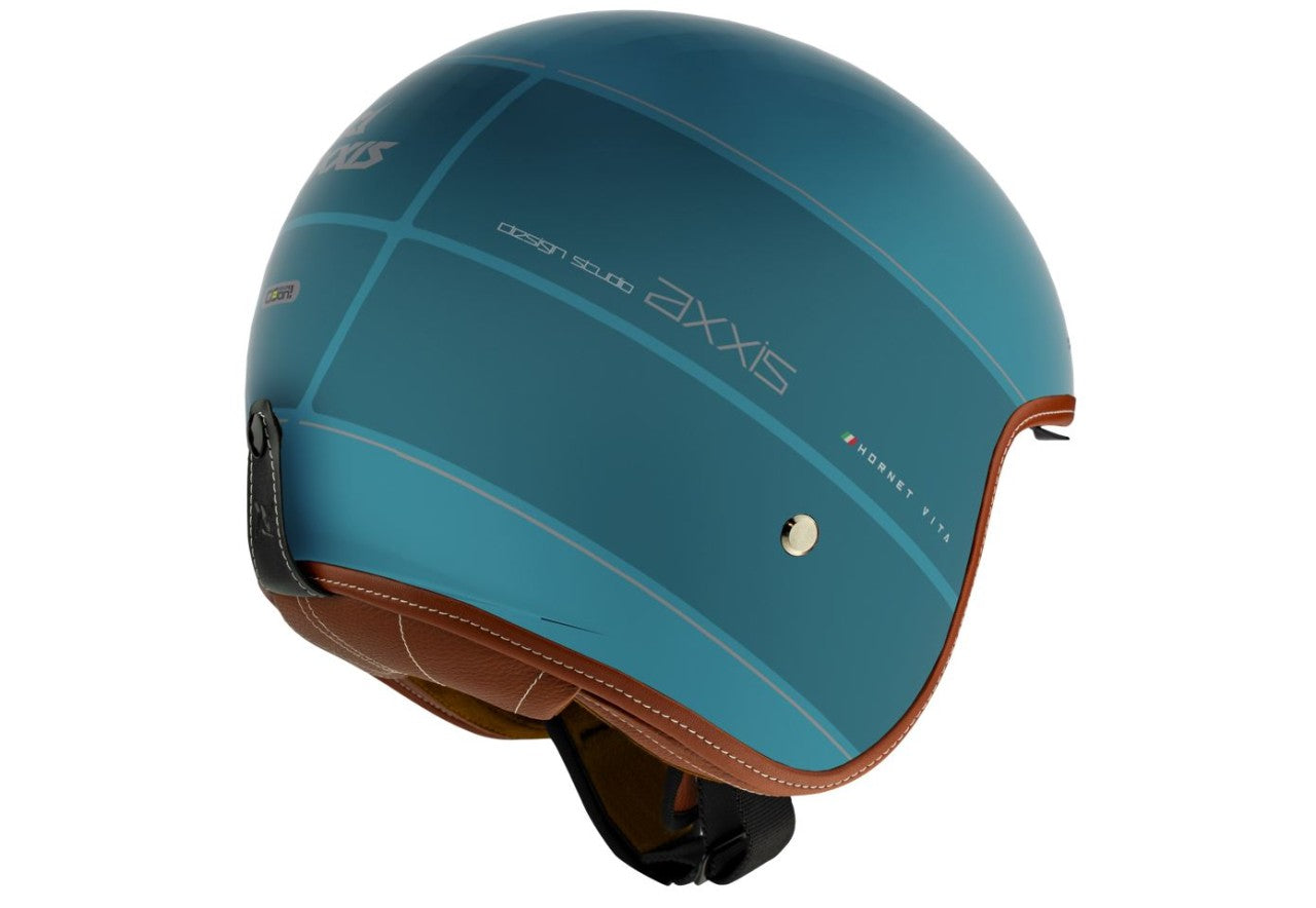 Axxis Jethelm, Hornet SV, Vita, blau, matt,günstige Axxishelme, Rollerhelme, Vespa Helm, Blaue günstige Rollerhelm