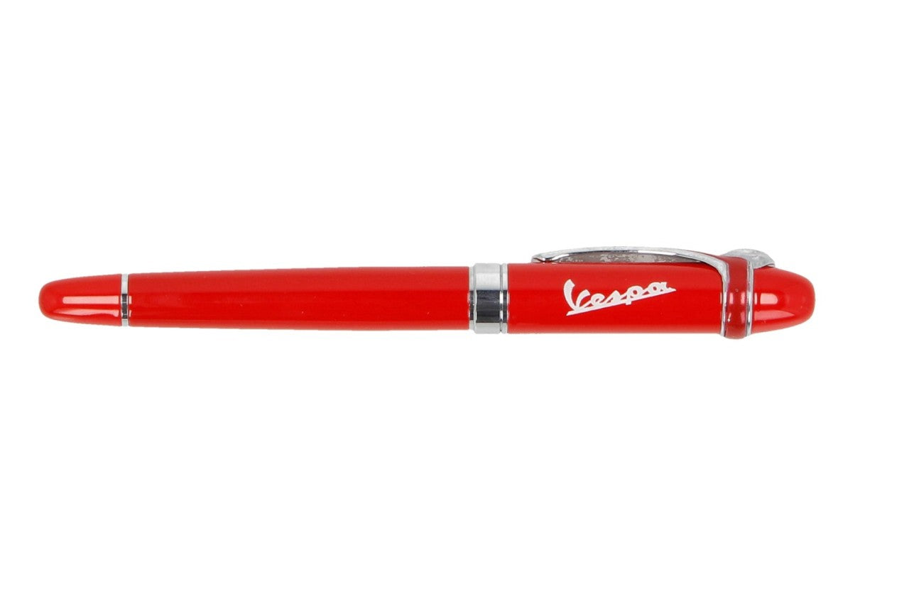 Vespa Tintenroller, rot, Vespa Büroartikel, Bürobedarf Vespa, vespa Merchandising, Vespa Kugelschreiber, Kugelschreiber Vespa