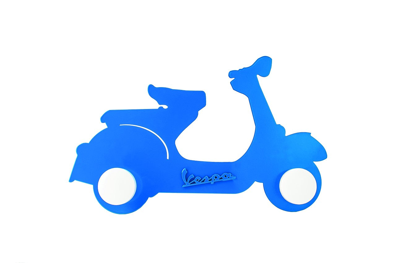 Vespa Kleiderhaken blau, Vespa Kleiderhaken, Kleiderhaken mit Vespamotiv