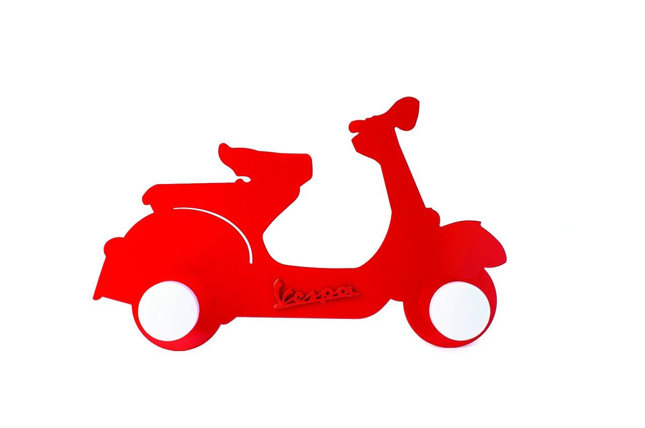 Vespa Kleiderhaken rot, Vespa Kleiderhaken, Kleiderhaken mit Vespamotiv