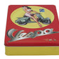 Vespa Blechdose rot, Motiv: Pin up