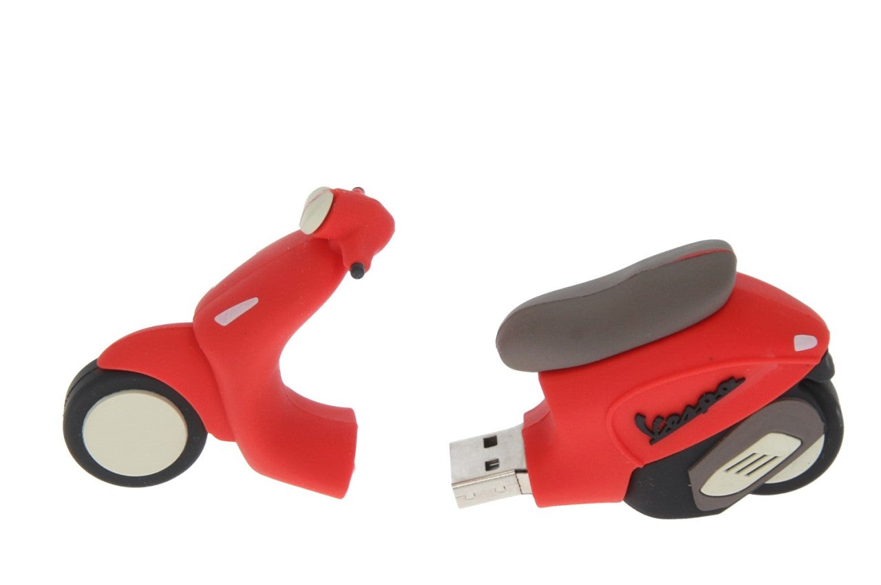 Vespa USB Stick rot, Roter USB Stick, Roller USB Stick, Vespa USB Stick