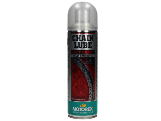 Motorex Kettenspray ChainLube Off Road, 0,500 l , Kettenspray für Motorrad/Vespa, Vespa Pflegeartikel, Pflegeartikel Vespa, Pflegeartikel Motorrad, Motorrad Pflegeartikel, Motorex Pflegeprodukte, Helmreinigung Vespa, Helmpflege Vespa