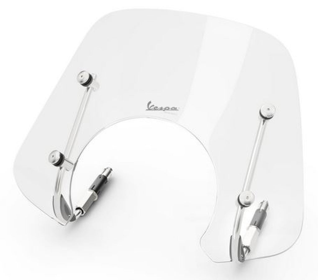 Windschutzscheibe klein mit Halterung, getönt, Windschutzscheibe Vespa, vespa Witterungsschutz, Windschutz, Wetterschutz vespa, vespa regenschutz, Vespa Sonnenschutz, vespa bei allen Witterungen, vespa Windschutzscheibe klar, Windschutzscheibe klein mit Halterung, klar, 