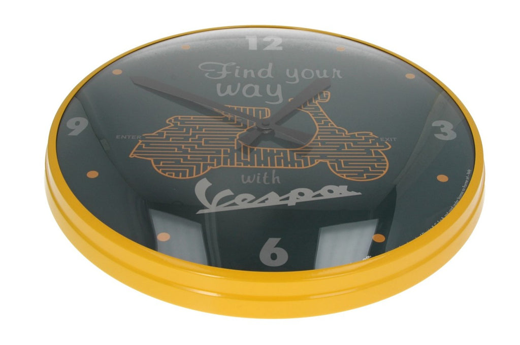 Vespa Wanduhr, Ø 500 mm, Vespa Wanduhr, Vespa Uhr, Uhr von Vespa, 50 cm große Uhr, Wanduhr