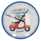 Vespa Wanduhr, Ø 230 mm, Vespa Wanduhr, Vespa Uhr, Uhr von Vespa, 23 cm große Uhr, Wanduhr