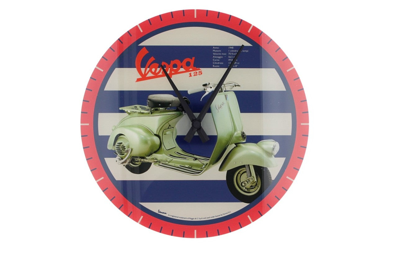 Vespa Wanduhr, Ø 320 mm, Vespa Wanduhr, Vespa Uhr, Uhr von Vespa, 32 cm große Uhr, Wanduhr