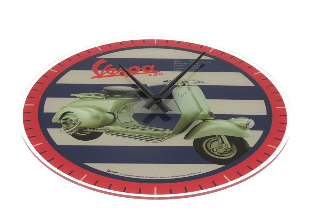 Vespa Wanduhr, Ø 320 mm, Vespa Wanduhr, Vespa Uhr, Uhr von Vespa, 32 cm große Uhr, Wanduhr