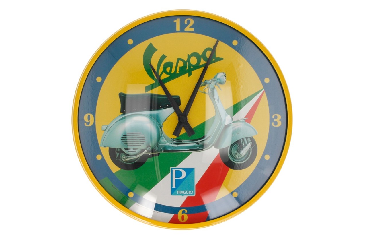 Vespa Wanduhr, Ø 320 mm, Vespa Wanduhr, Vespa Uhr, Uhr von Vespa, 32 cm große Uhr, Wanduhr