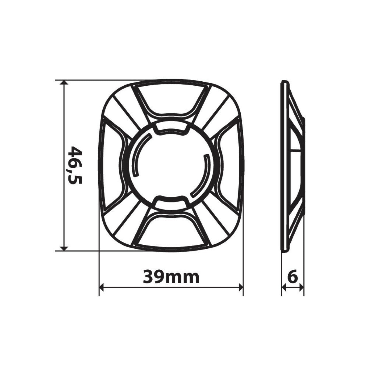 OptiLine DuoLock Klebe-Adapter Opti Line Titan Handyhalterung Motorrad, Vespa Handyhalterung, Motorrad Handyhalterung, Fahrrad Handyhalterung, Handyhalterung Optiline, Vespa Handyhalterung, Vespa Musik hören, während Vespa fahren telefonieren