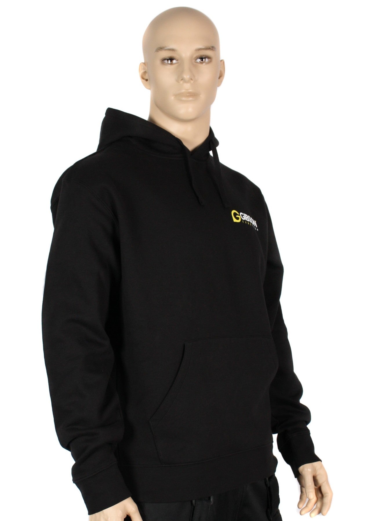 Gibson Hoodie, schwarz, mit Aufdruck , Hoodie Vespa, Vespastore.shop