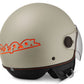 Vespa Merchandising, Vespa Zubehör, Vespa Geschenk, Vespa 2024 Neu Erscheinungen, Neue Vespa Helme, Vespa Demi Jet, Visor 4.0, beige, Vespa ECE 22.06 Helm, ECE 22.06 Rollerhelme,