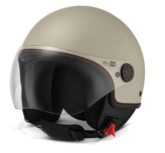 Vespa Merchandising, Vespa Zubehör, Vespa Geschenk, Vespa 2024 Neu Erscheinungen, Neue Vespa Helme, Vespa Demi Jet, Visor 4.0, beige, Vespa ECE 22.06 Helm, ECE 22.06 Rollerhelme,