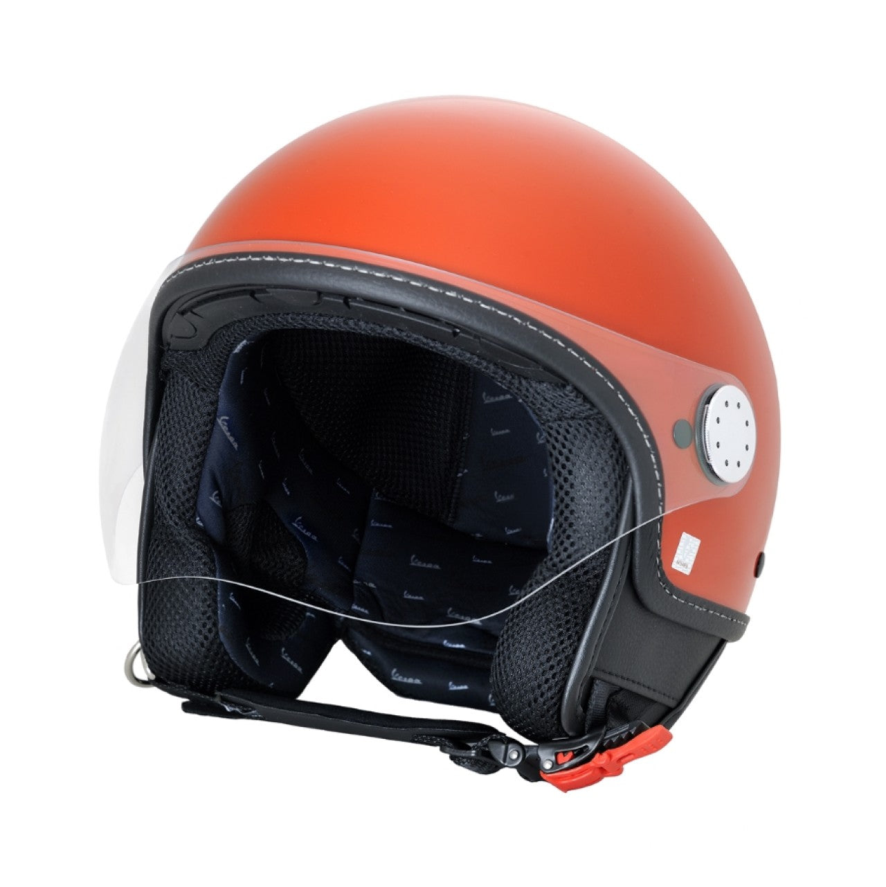 Vespa Demi Jet, Visor 4.0, orange, Vespa ECE 22.06 Helm, Vespa orange Helm, 22.06 ECE, Vespa Merchandising, Vespa Zubehör, Vespa Geschenk, Vespa 2024 Neu Erscheinungen, Neue Vespa Helme 