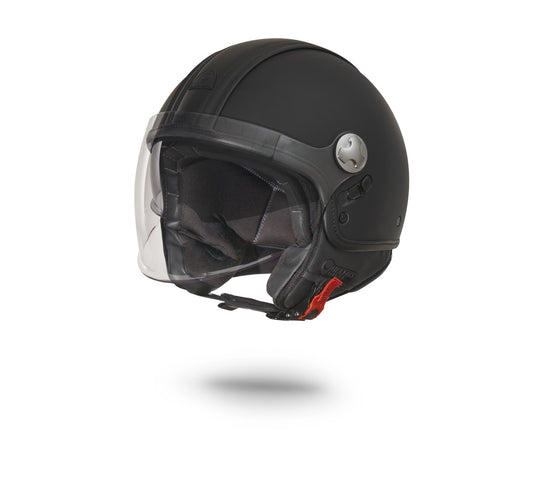 Helmo Milano Helm, Helmo Milano Demi Jet, PelleDura, schwarz, matt 22.06, Vespa Helm, ECE 22.06 Helme, Pelledura schwarz, günstige Helmo Milano Helme, qualitative Motorrad helme, Helmo Milano Helm ECE 22.06, Vespa Helme 22.06, Helme nach der neuen Norm, Helmo Milano Helme mit zwei Visieren, Vespahelm mit zwei Visieren, Sonnenvisier Helmo Milano, Helmo Milano schwarzer Helm