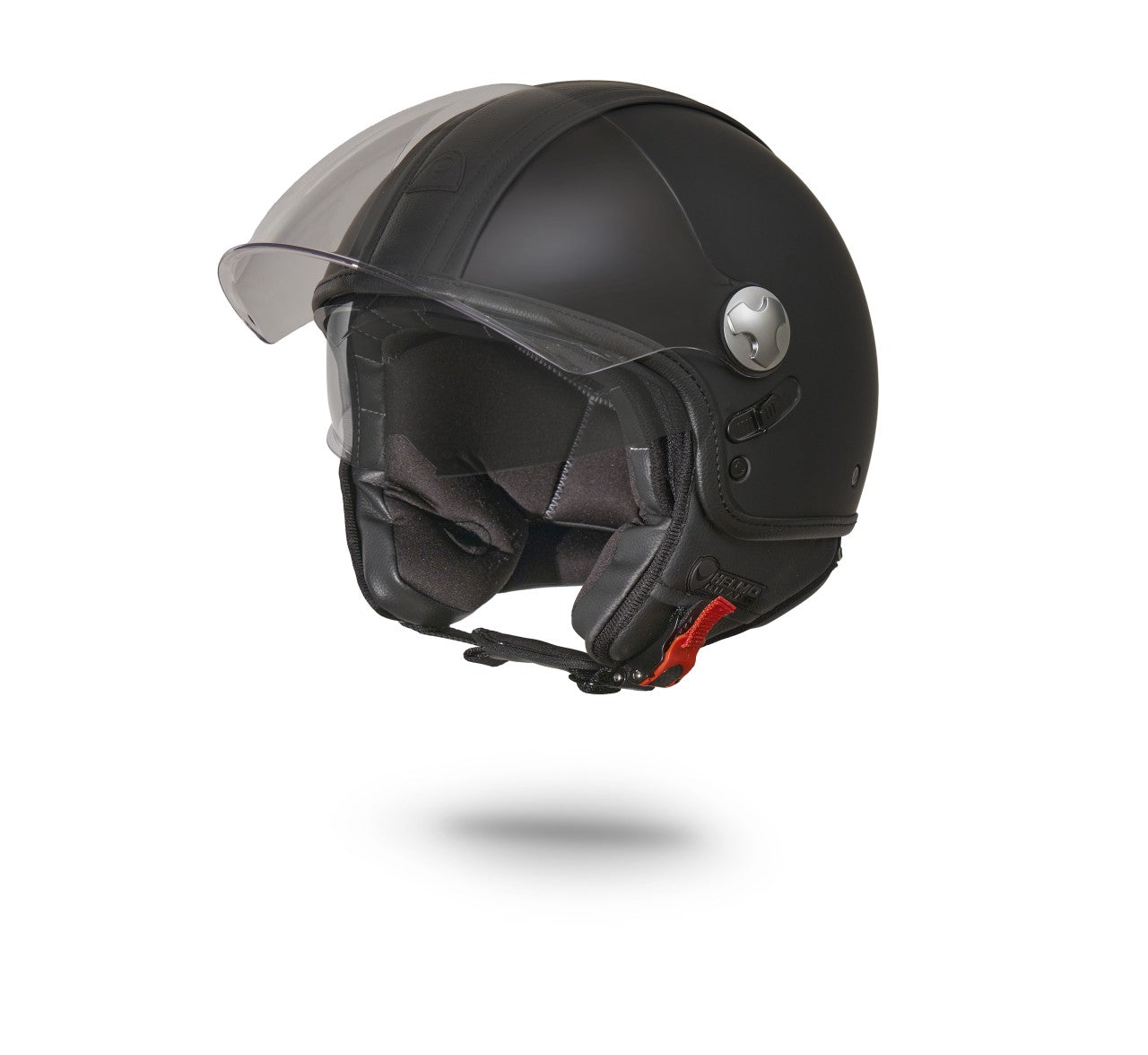 Helmo Milano Helm, Helmo Milano Demi Jet, PelleDura, schwarz, matt 22.06, Vespa Helm, ECE 22.06 Helme, Pelledura schwarz, günstige Helmo Milano Helme, qualitative Motorrad helme, Helmo Milano Helm ECE 22.06, Vespa Helme 22.06, Helme nach der neuen Norm, Helmo Milano Helme mit zwei Visieren, Vespahelm mit zwei Visieren, Sonnenvisier Helmo Milano, Helmo Milano schwarzer Helm